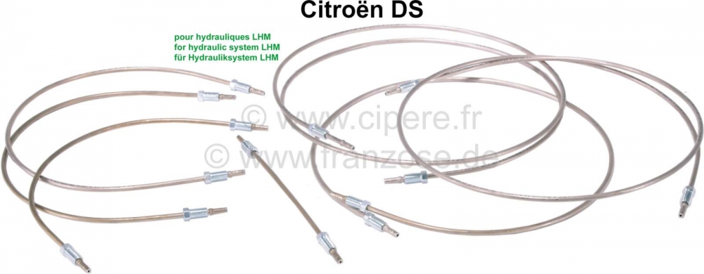 Sonstige-Citroen - Achterste hydraulische leidingen voor het hydraulische LHM-systeem. Deze leidingen worden 