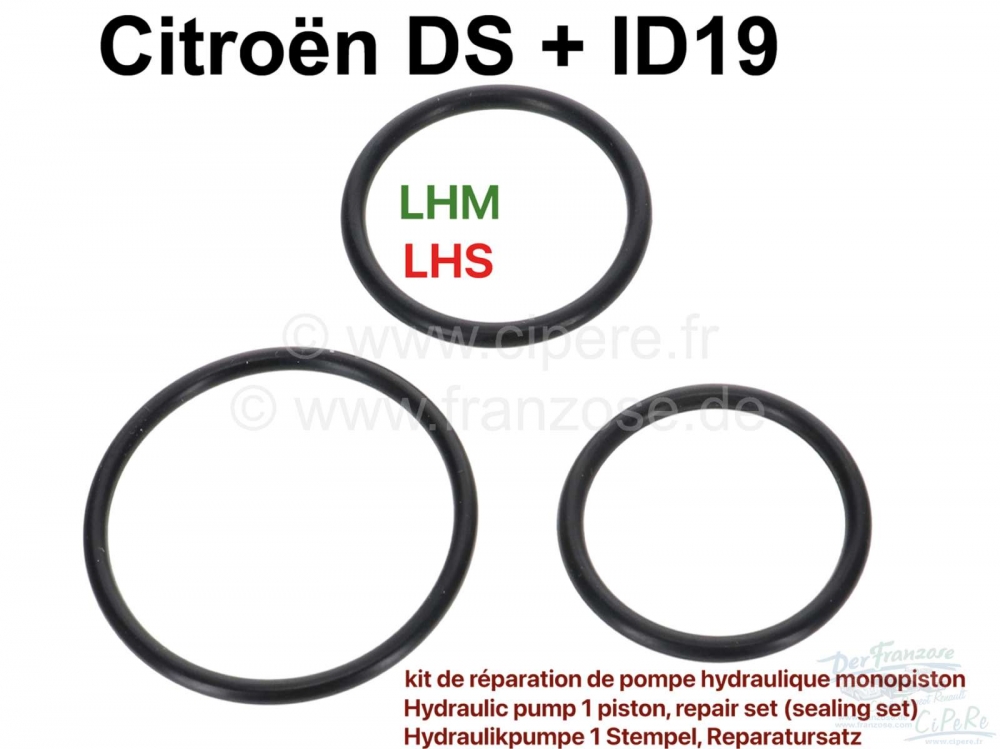 Sonstige-Citroen - Hydraulische pomp 1 zuiger, reparatieset (afdichtingsset). Hydraulisch systeem LHM + LHS (