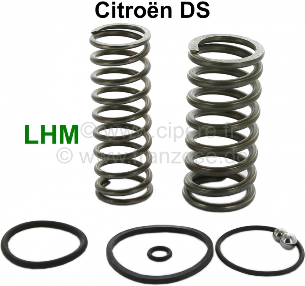 Citroen-DS-11CV-HY - Reparatieset voor hydraulische drukregelaar. Systeem LHM. Geschikt voor Citroën DS.