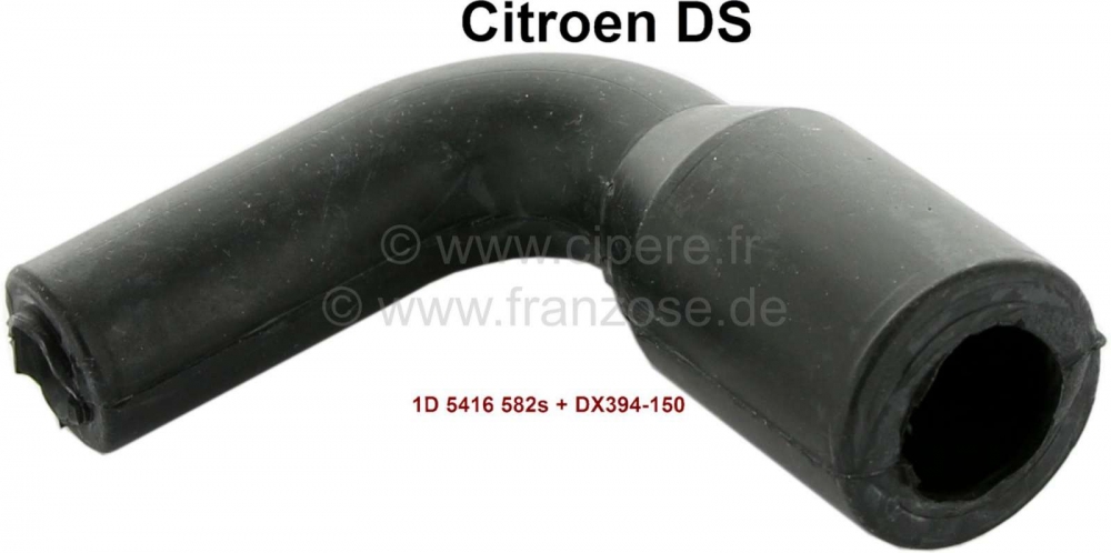 Sonstige-Citroen - Retourleiding hydraulische vloeistof, bocht van 90°. Aansluitdiameter: 7,0mm + 15,0mm. De