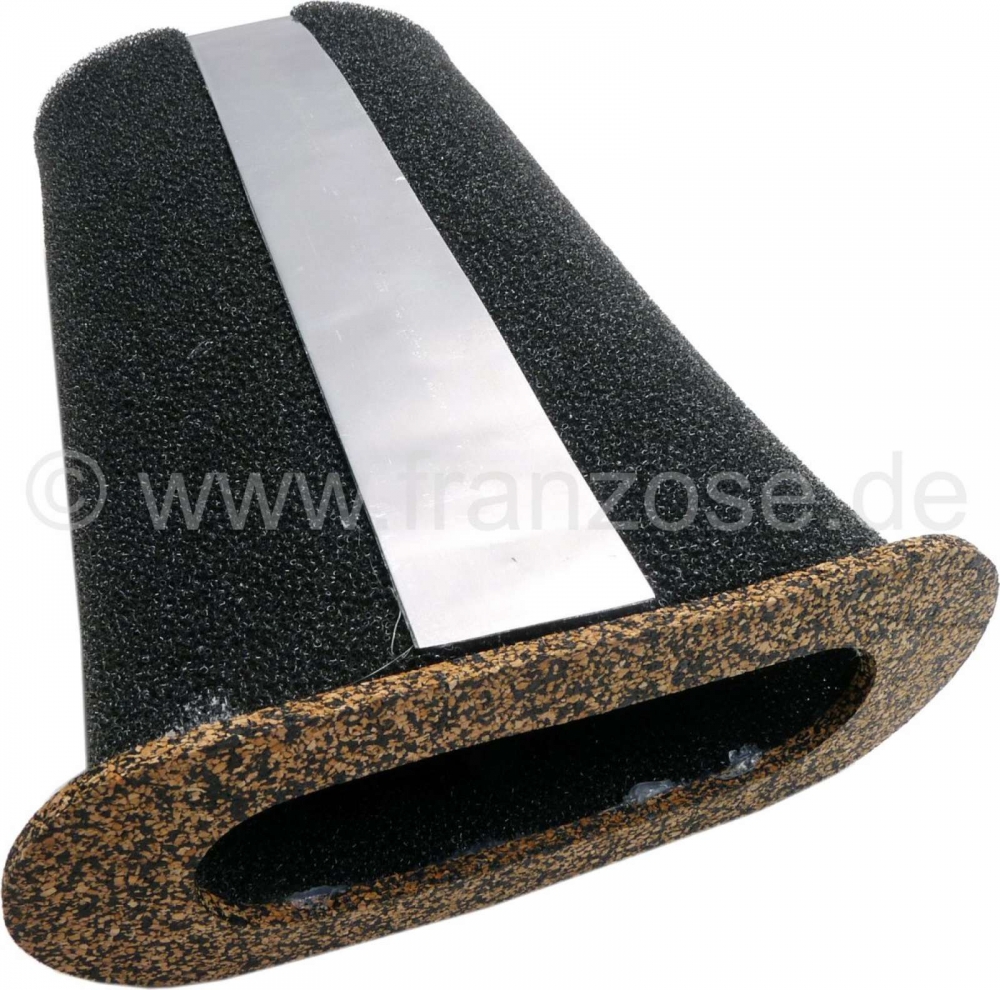 Citroen-DS-11CV-HY - Luchtfilterinzetstuk VOKES (lengte 280mm). Geschikt voor Citroen 11CV, met geschroefd luch