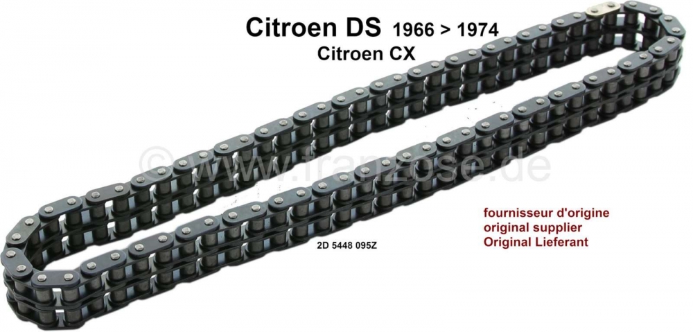 Sonstige-Citroen - Duplex tandketting, 70 schakels, geschikt voor Citroen DS, vanaf modeljaar 1966, ook gesch