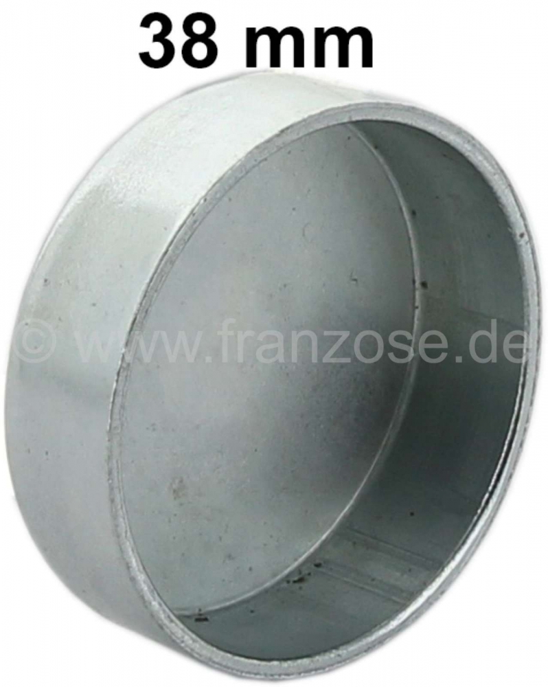 Sonstige-Citroen - Vorststop (afsluitdop voor kerngat). Diameter: 38 mm. Geschikt voor Peugeot Diesel (op cil