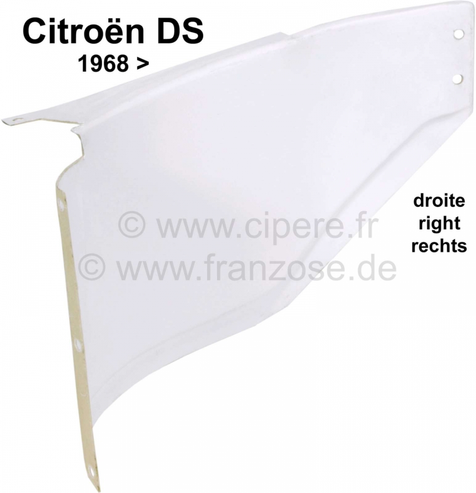 Sonstige-Citroen - Aansluitplaat voorschort rechts. Geschikt voor Citroen DS, vanaf modeljaar 1967, gemaakt v