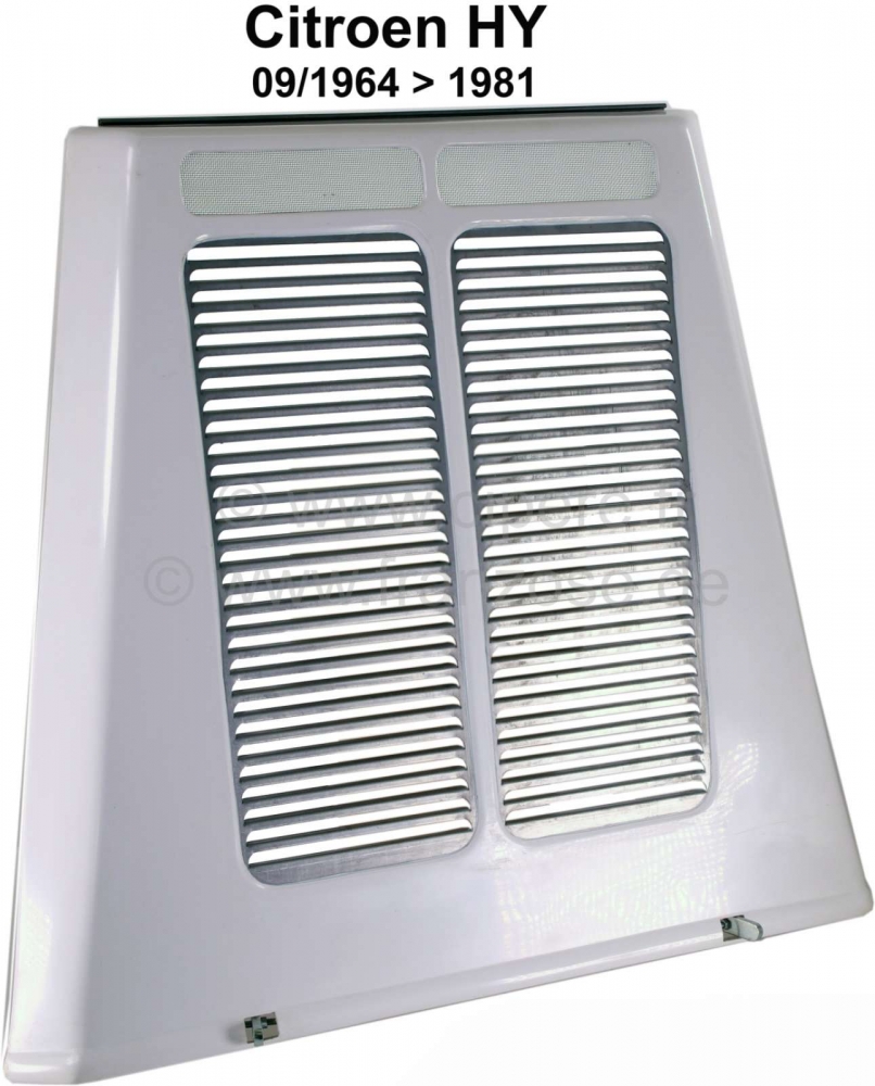 Citroen-DS-11CV-HY - Motorkap (nieuw model). Geschikt voor Citroen HY, vanaf modeljaar 09/1964. De motorkap is 