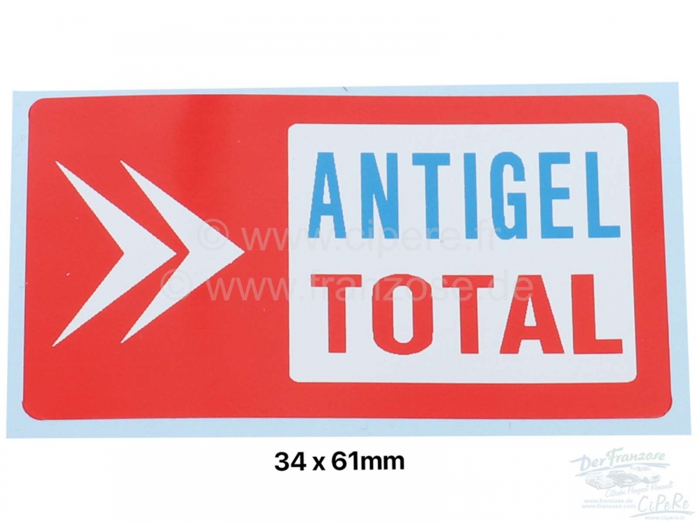 Citroen-DS-11CV-HY - Koelvloeistof sticker 