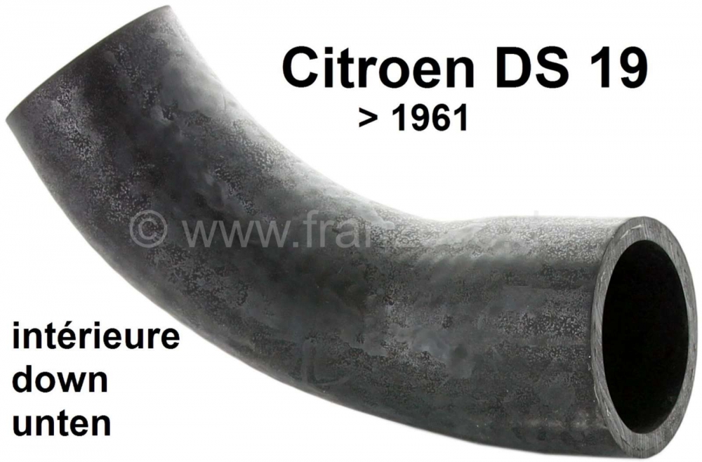 Sonstige-Citroen - Radiatorslang onderaan de radiator (waterslang). Geschikt voor Citroen DS, tot modeljaar 1