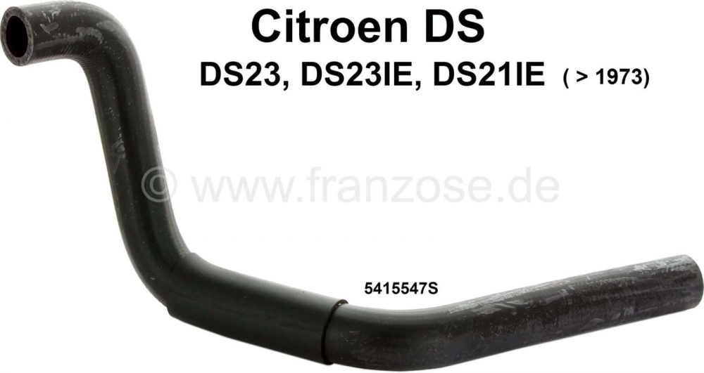 Citroen-DS-11CV-HY - Radiatorslang (waterslang), voor aansluiting op het expansievat van de radiateur. Geschikt