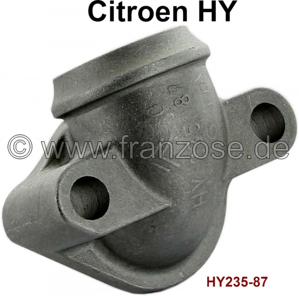 Citroen-DS-11CV-HY - Radiatorslangmondstuk, onder de waterpomp (aansluiting op het motorblok). Geschikt voor Ci