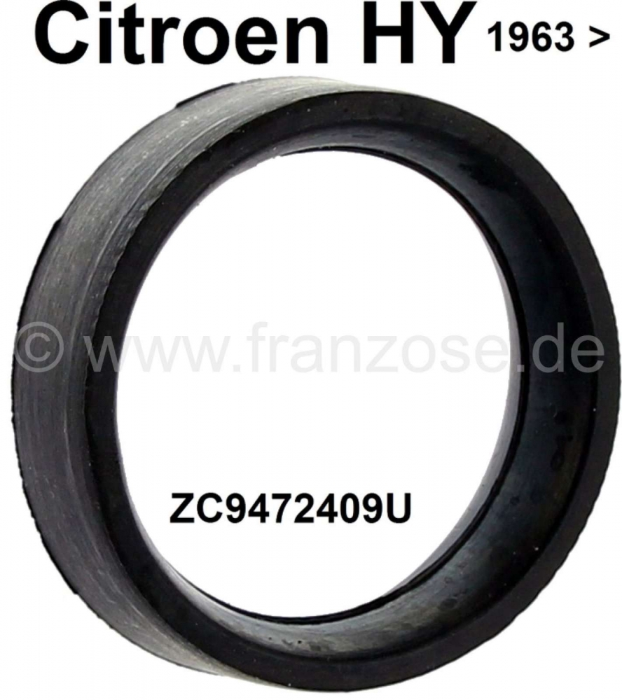 Citroen-DS-11CV-HY - Rubber (afdichting) aan de onderkant van de waterpomp. Overgang naar de watersproeier op d