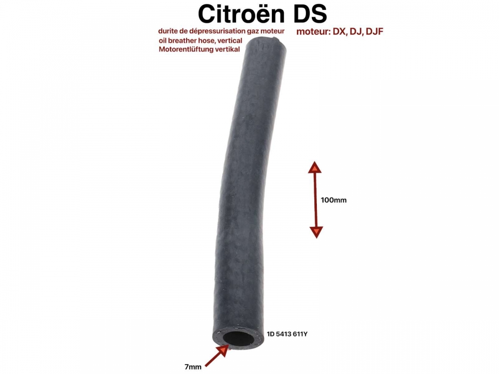 Sonstige-Citroen - Olie-ontluchtingsslang (motor-ontluchting-carter-ontluchting) verbindingsslang rechtop (ve