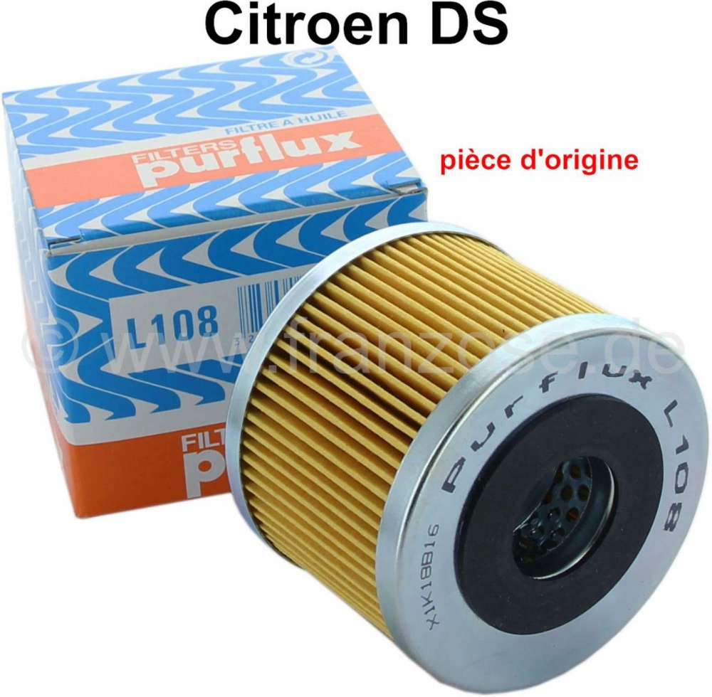 Sonstige-Citroen - Purflux L108 oliefilter, geschikt voor Citroen DS. Originele fabrikant, geen replica! Buit