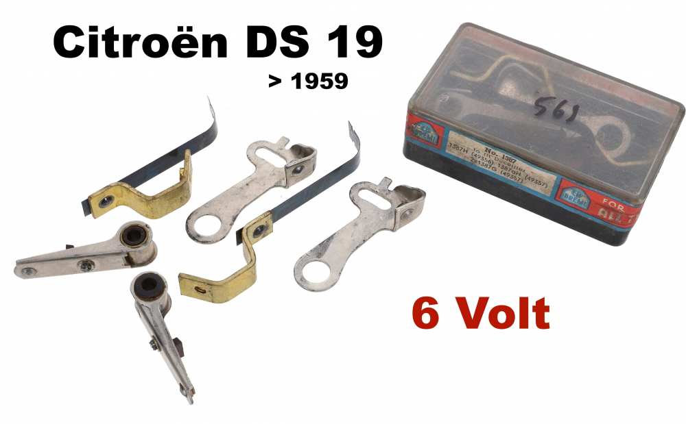 Citroen-DS-11CV-HY - Ducellier, dubbele contacten. Let op: Originele Bremi NOS dubbele contacten, geschikt voor
