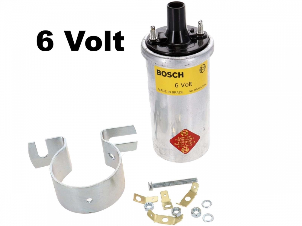 Renault - Bobine 6 Volt. Fabrikant: Bosch! Geschikt voor Renault (4CV, Floride, Dauphine, Estafette,