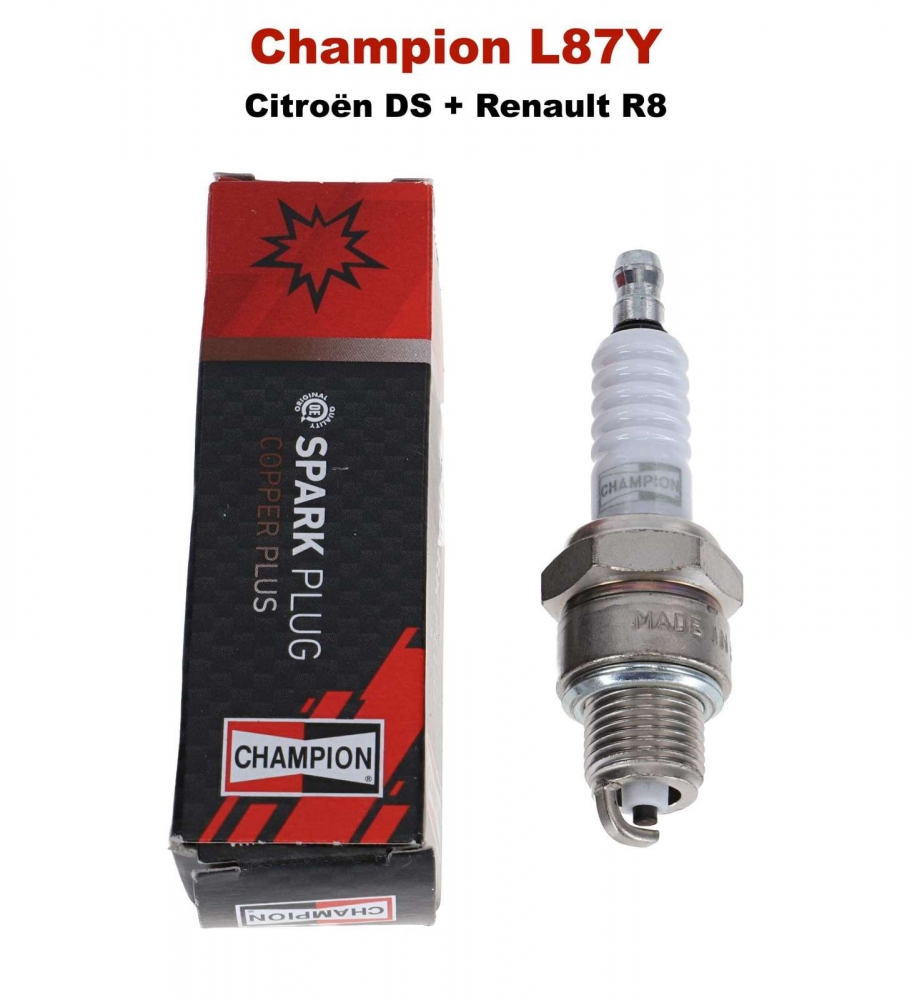 Renault - Bougie Champion L87Yc. Geschikt voor Citroen DS + Renault R8 (1.0 + 1.1) (oude Champion-aa