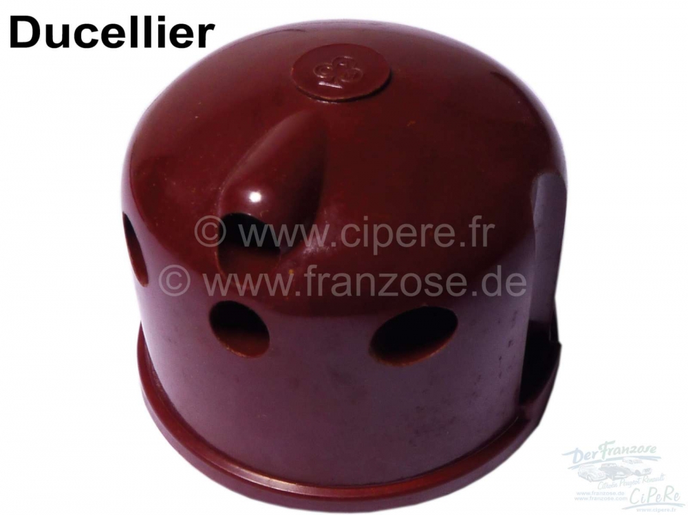 Citroen-DS-11CV-HY - Ducellier, verdelerkap voor Citroen 15CV. (6 cilinders). Zijdelingse kabeluitgangen! Total