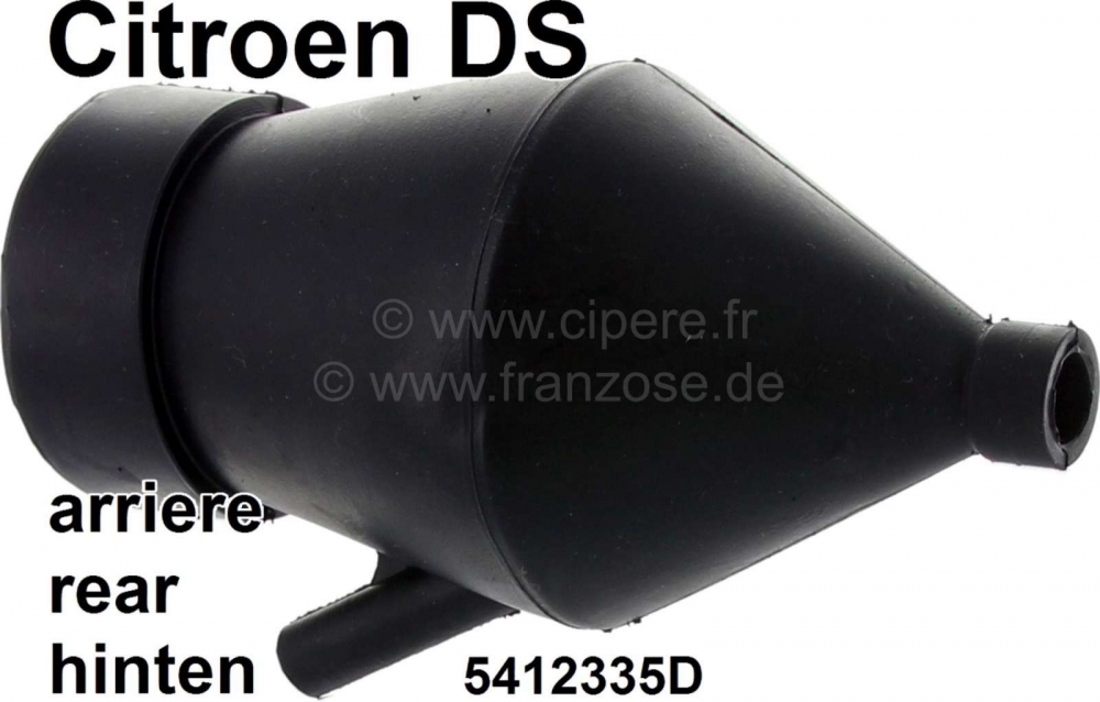 Citroen-DS-11CV-HY - Achterste veercilinder manchet (cafetiere). Reproductie. Geschikt voor Citroen DS. Of. Nr.
