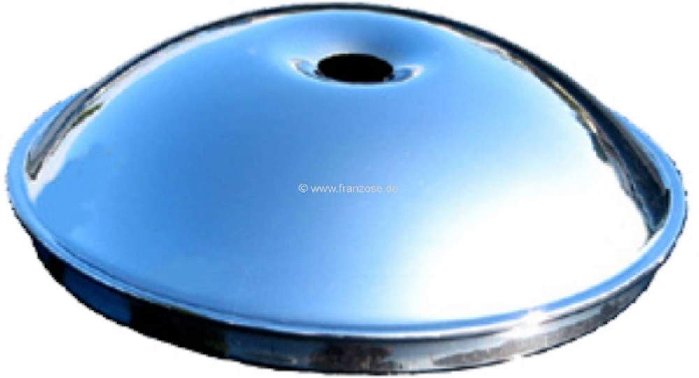 Citroen-DS-11CV-HY - Naafdop binnendeel, verchroomd. Geschikt voor Citroen 11CV, 15CV. Afmeting: 125 x 30mm. Of