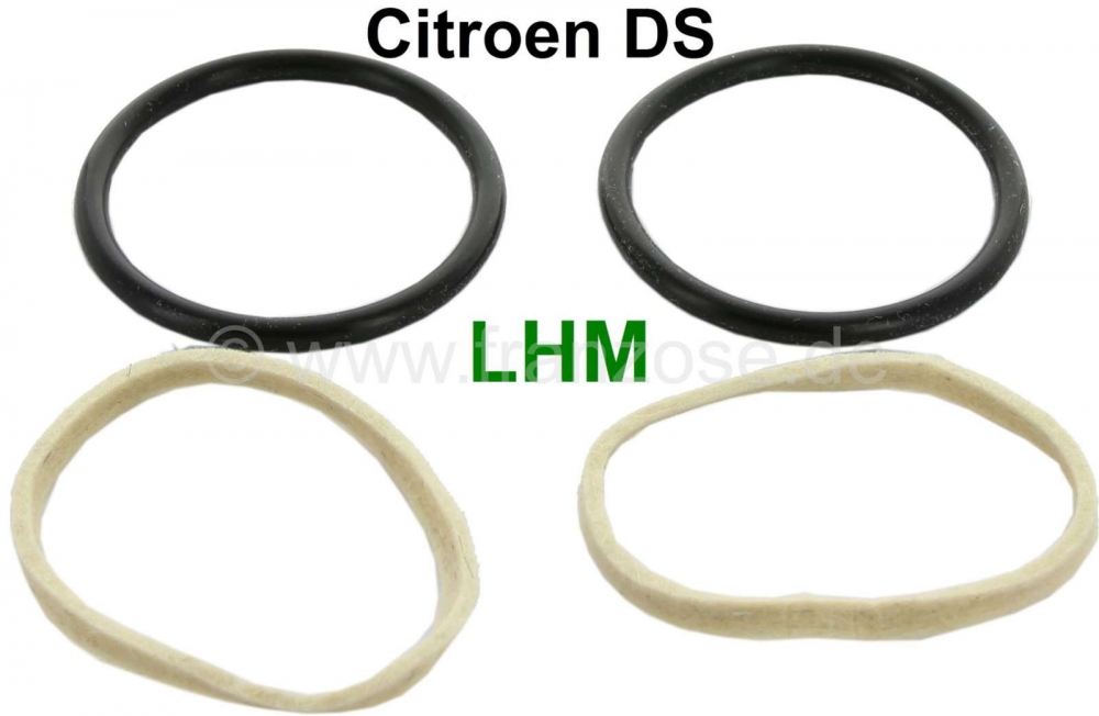 Sonstige-Citroen - Remklauw reparatieset LHM + LHS. Geschikt voor Citroen DS, vanaf modeljaar 1964. (2x rubbe