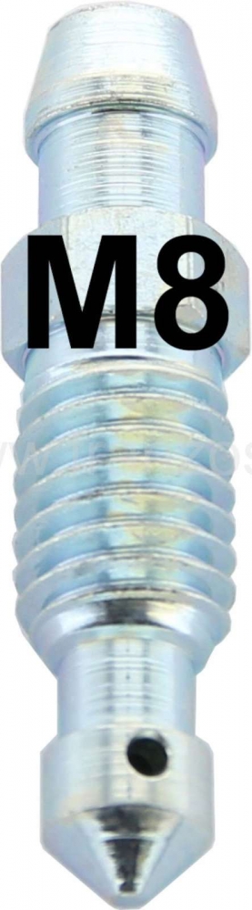Citroen-DS-11CV-HY - SM, ontluchtingsschroef M8x1,25, voor de remklauw van de achterrem. Geschikt voor Citroen 