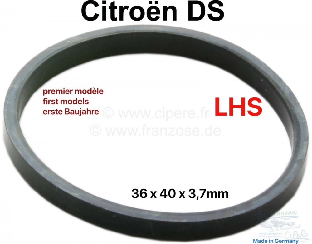 Sonstige-Citroen - Afdichtingsring veerkogel (klein), voor hydraulisch systeem LHS. Geschikt voor Citroen DS.