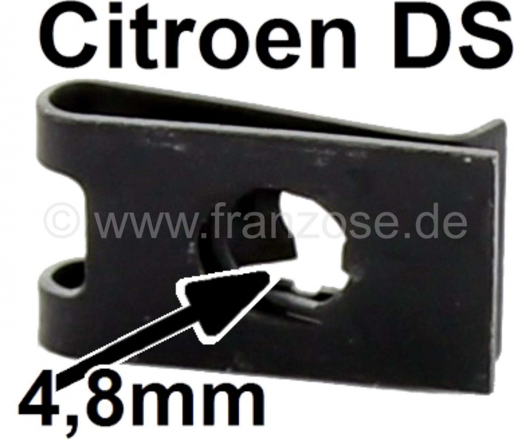 Sonstige-Citroen - Opschuifbare plaatmoer (4,8 mm), voor het vastzetten van de voorkant van de auto. Geschikt