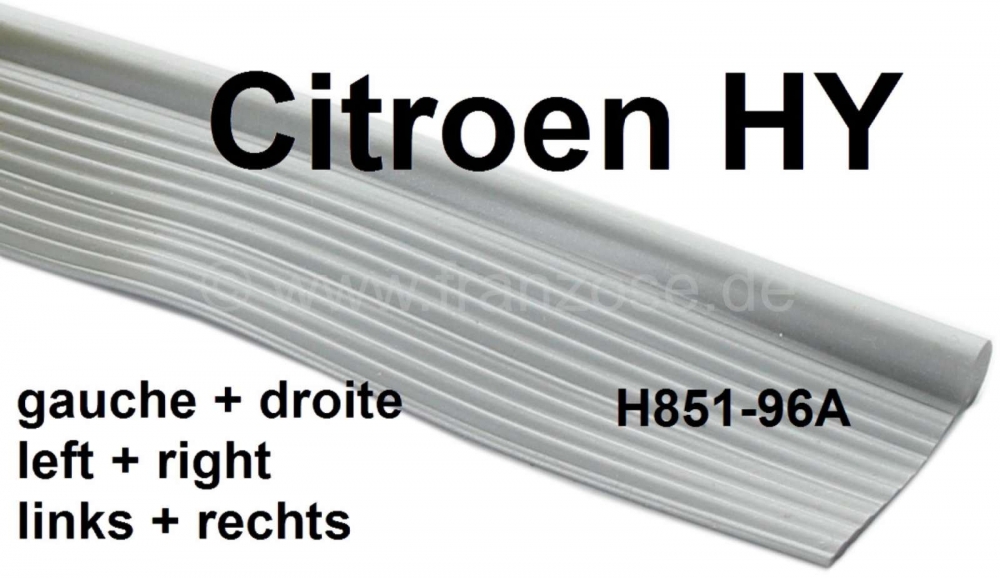Citroen-DS-11CV-HY - Spatbordbekleding (afdichting), 2 stuks. Geschikt voor Citroen HY, voor de voorspatborden.
