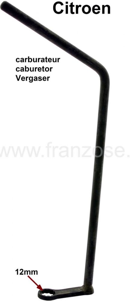 Sonstige-Citroen - Carburateur ringsleutel, voor de 12mm moer. Geschikt voor Citroen 11CV, HY, DS