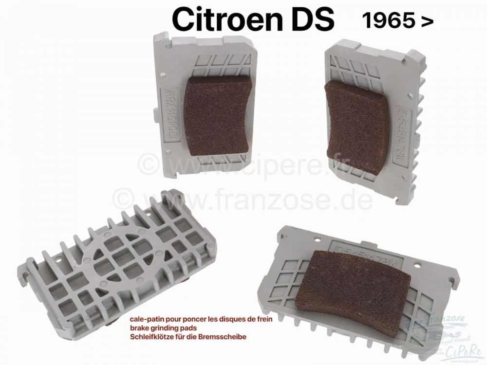 Renault - Remblokken, geschikt voor Citroen DS, vanaf modeljaar 1965, Citroen SM, alle modeljaren. D