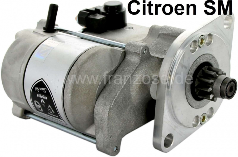 Citroen-DS-11CV-HY - SM, startmotor nieuw onderdeel. 12 Volt. Geschikt voor Citroën SM. Speciaal vervaardigd! 