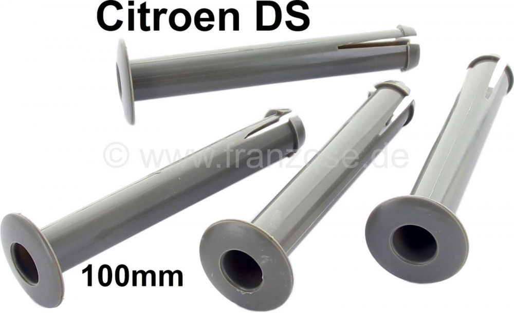 Citroen-DS-11CV-HY - Hoofdsteun: 4x kunststof geleider (voor bevestiging in de rugleuning). Kleur grijs. Afmeti