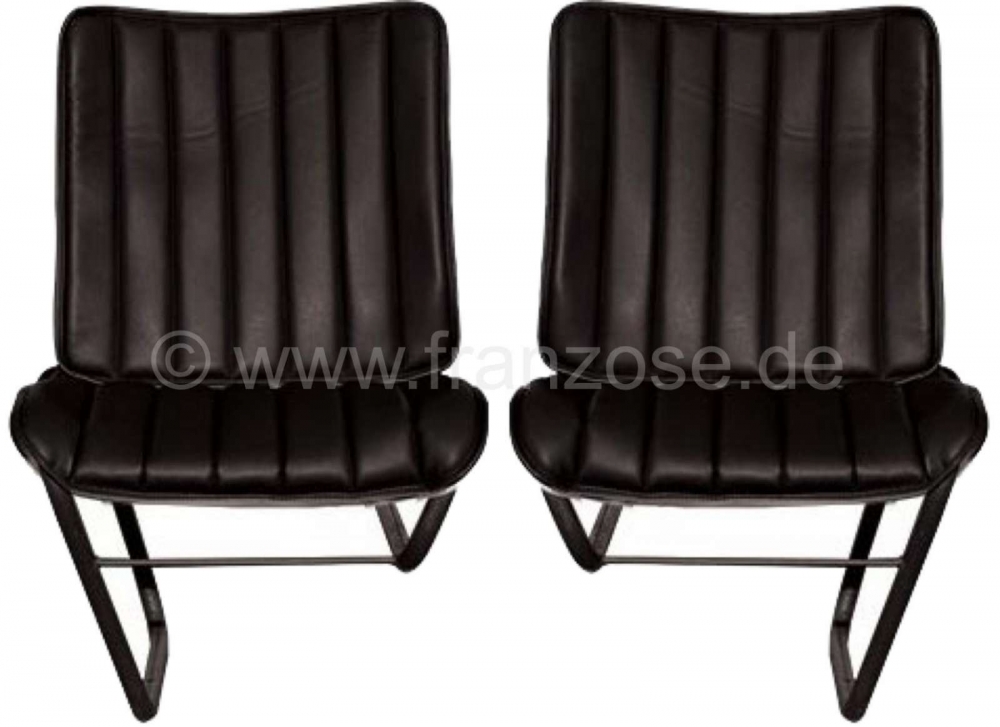 Citroen-DS-11CV-HY - Stoelhoes zwart, gemaakt van kunstleer (past links of rechts). Geschikt voor Citoen HY, va