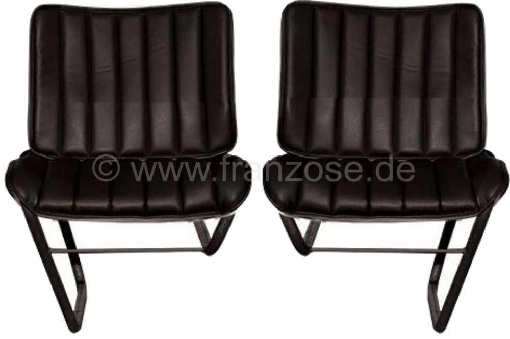 Citroen-DS-11CV-HY - Stoelhoes zwart, gemaakt van kunstleer (past links of rechts). Geschikt voor Citoen HY, va