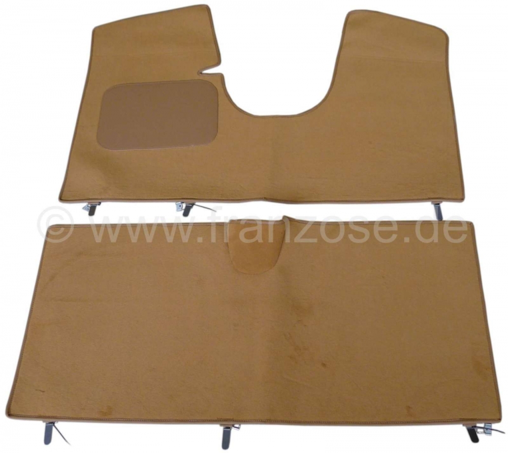 Sonstige-Citroen - Tapijtmat (beige - zeem) voor + achter (vervanging voor de originele tapijten). Geschikt v