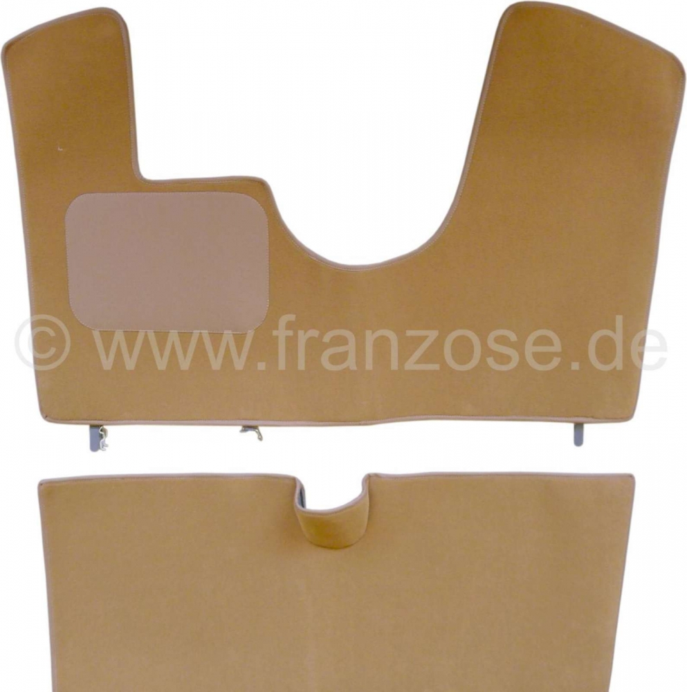 Sonstige-Citroen - Tapijtmat (beige - zeem) voor + achter (vervanging voor de originele tapijten). Geschikt v