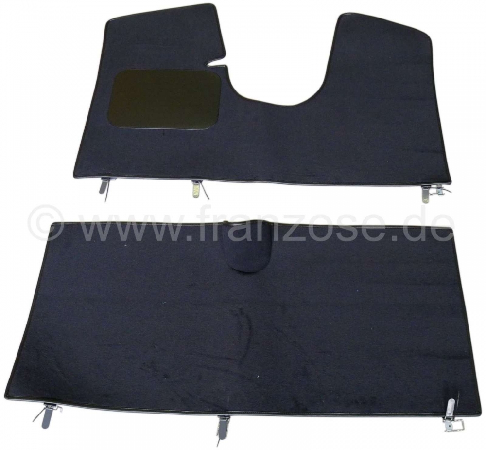 Sonstige-Citroen - Tapijtmat (zwart) voor + achter (vervanging voor de originele tapijten). Geschikt voor Cit