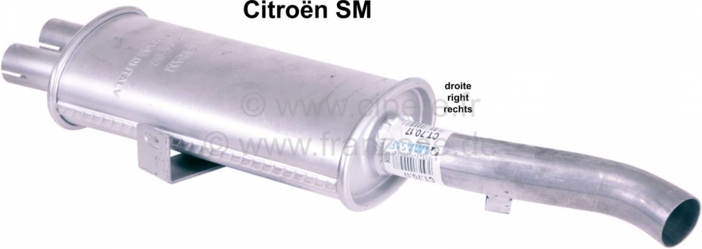 Citroen-DS-11CV-HY - SM, achterdemper rechts, geschikt voor Citroen SM.