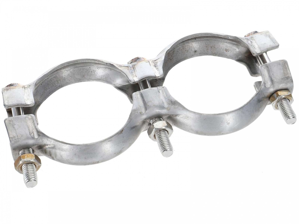 Citroen-DS-11CV-HY - SM, dubbele uitlaatklem, grote uitvoering. Geschikt voor Citroen SM.