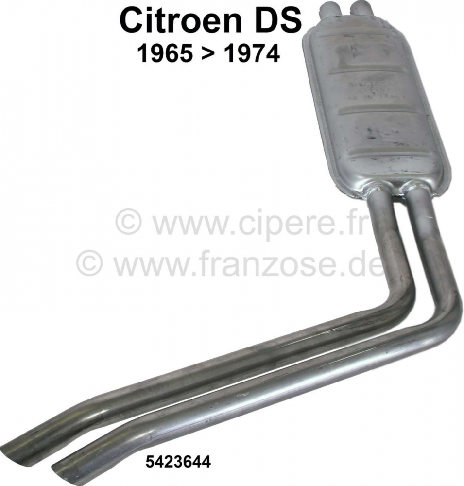 Citroen-DS-11CV-HY - DS vanaf 65, achterdemper (goede kwaliteit). Geschikt voor Citroen DS, vanaf modeljaar 196