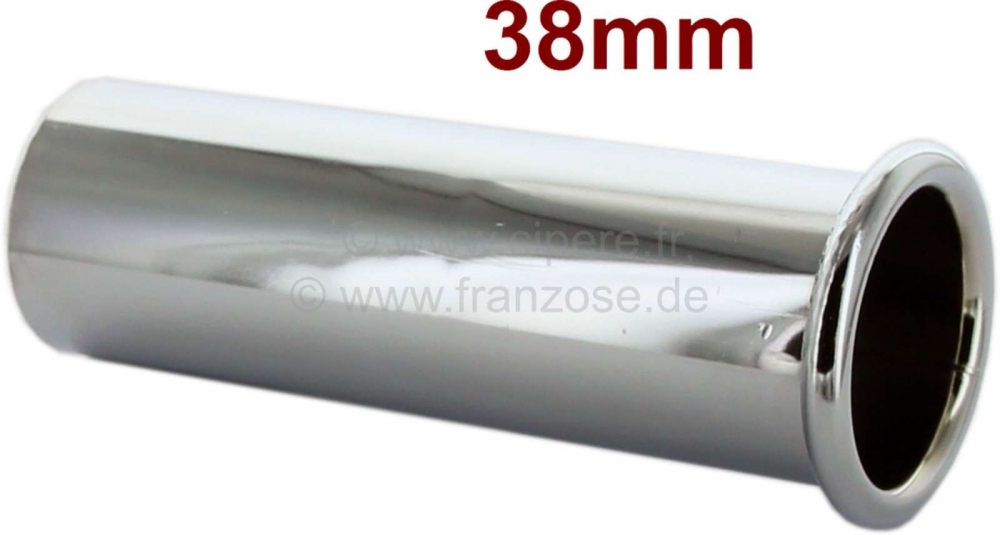 Sonstige-Citroen - Verchroomde uitlaatkap. 38 mm binnendiameter. Universele pasvorm. Reproductie van de typis