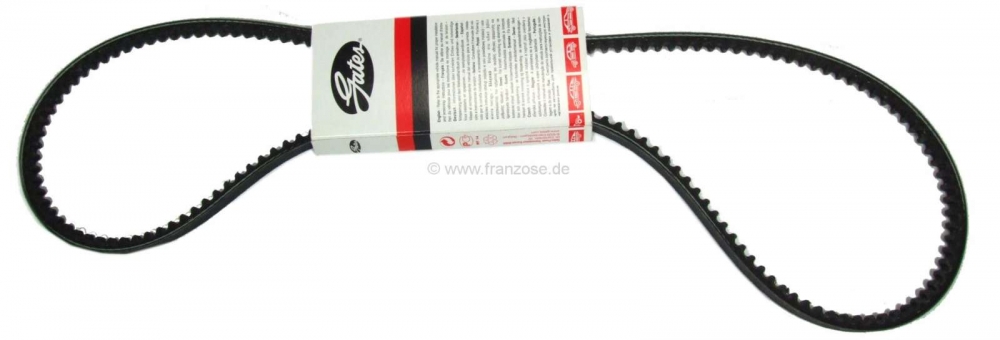 Citroen-DS-11CV-HY - V-snaar voor de dynamo. Afmeting: 10 x 1250, geschikt voor Citroen HY, vanaf bouwjaar 12/1