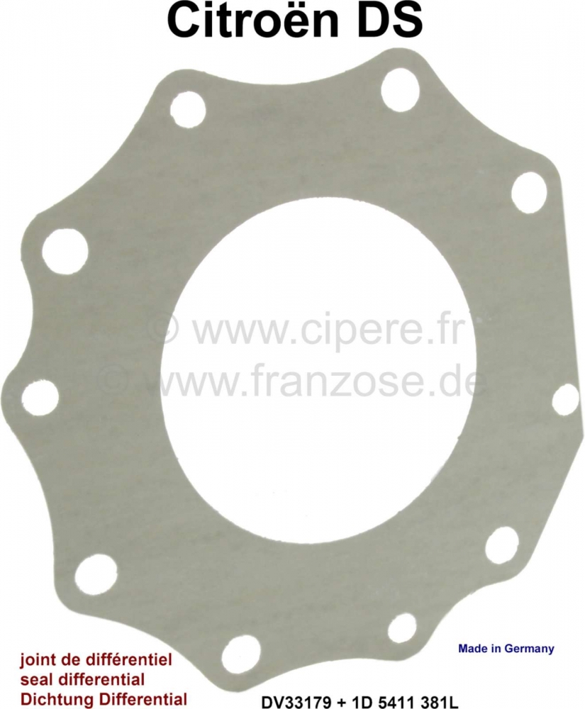 Citroen-DS-11CV-HY - Afdichting direct op het versnellingsbakhuis, afdichting op de aandrijfas. Geschikt voor C