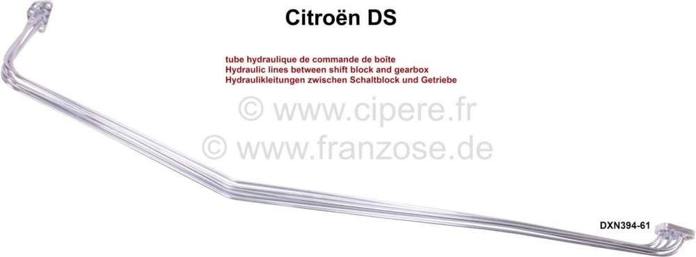 Sonstige-Citroen - Hydraulische leidingen tussen schakelblok en versnellingsbak. Geschikt voor Citroen DS. Of