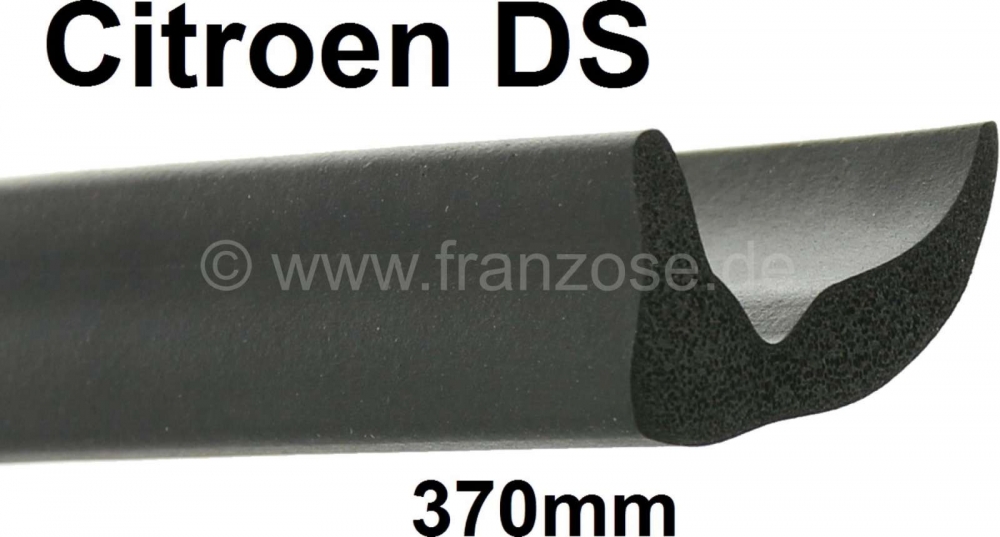 Citroen-DS-11CV-HY - Rubber afdichtstrip schakelstang 370mm. Geschikt voor Citroen DS. Of. Nr. DV334-163