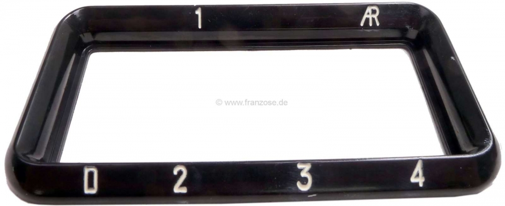 Citroen-DS-11CV-HY - Schakelpaalframe. Geschikt voor Citroen DS, halfautomatisch. Van 1968 tot 1975, kleur zwar