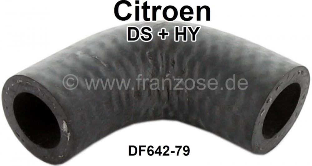 Citroen-DS-11CV-HY - Radiatorslang 90° bocht. Geschikt voor Citroen DS + HY (bijv. oude versie radiator). Been