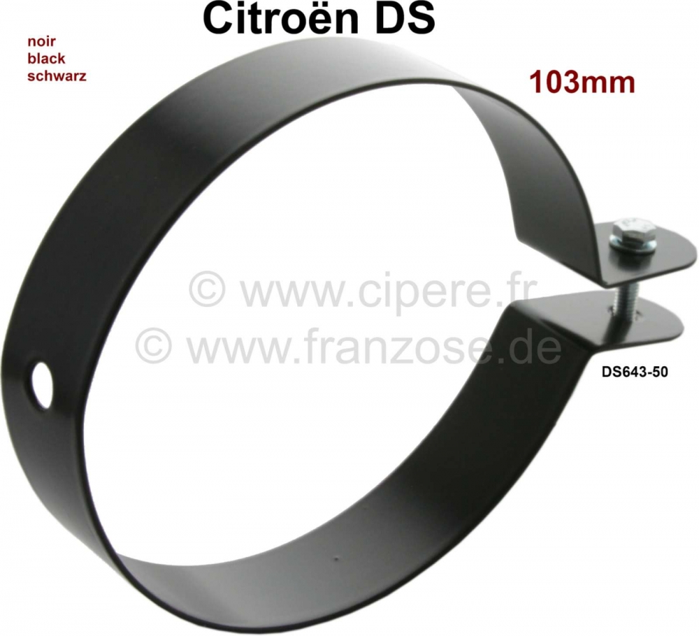 Sonstige-Citroen - Verse luchtslang (kachel) klem (beugel), voor 103mm slangdiameter (gemonteerd in het spatb