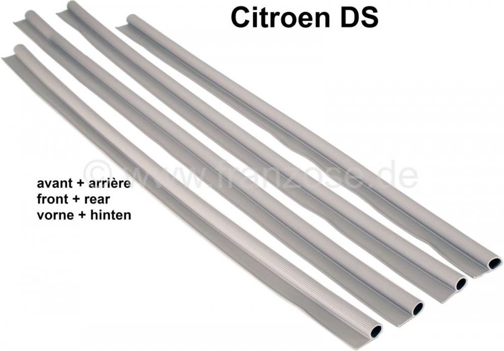 Sonstige-Citroen - Bodemrubber (4 stuks), voor + achter (carrosseriezijde), horizontaal op de dorpel (wit rub