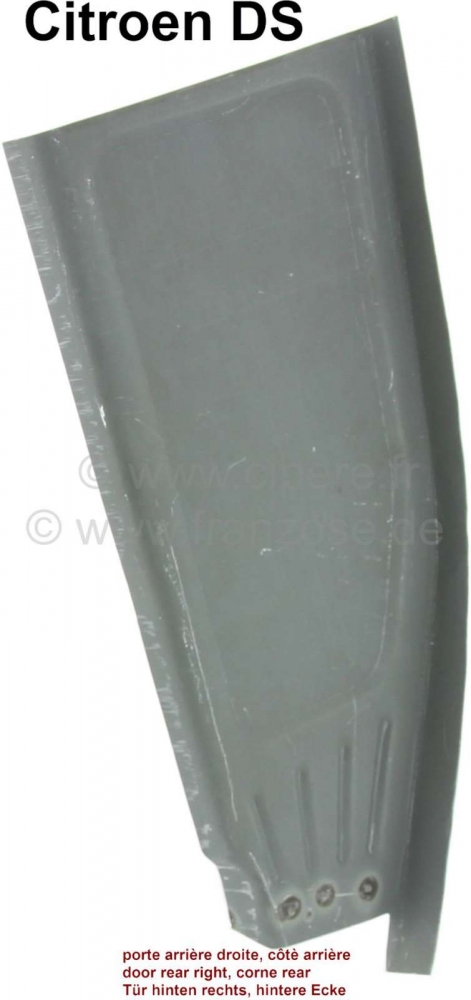 Sonstige-Citroen - Deur rechtsachter. Reparatiepaneel voor de hoek van de achterdeur. Het paneel heeft kralen