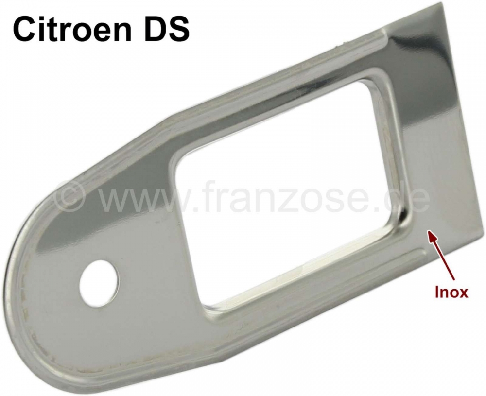 Citroen-DS-11CV-HY - Deursluitlijst - roestvrijstalen sierlijst (op de achterdeur). Geschikt voor Citroën DS.